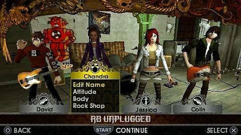 Rock Band Unplugged pro PSP