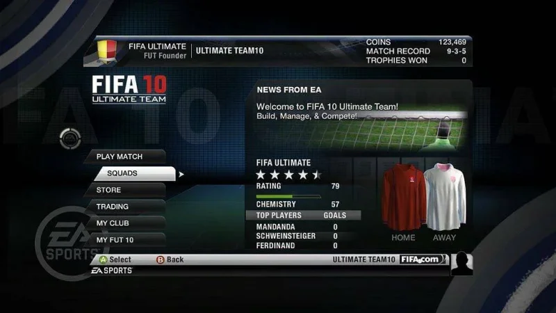 Odhalen FIFA 10 Ultimate Team