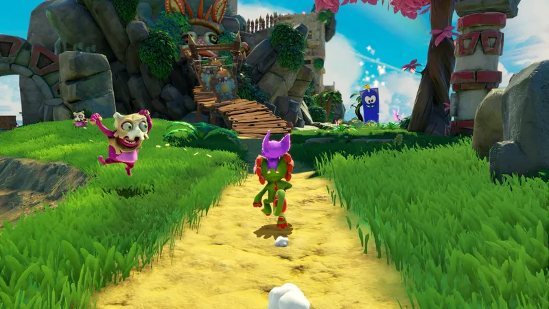 Launch trailer na vycházející plošinovku Yooka-Replaylee