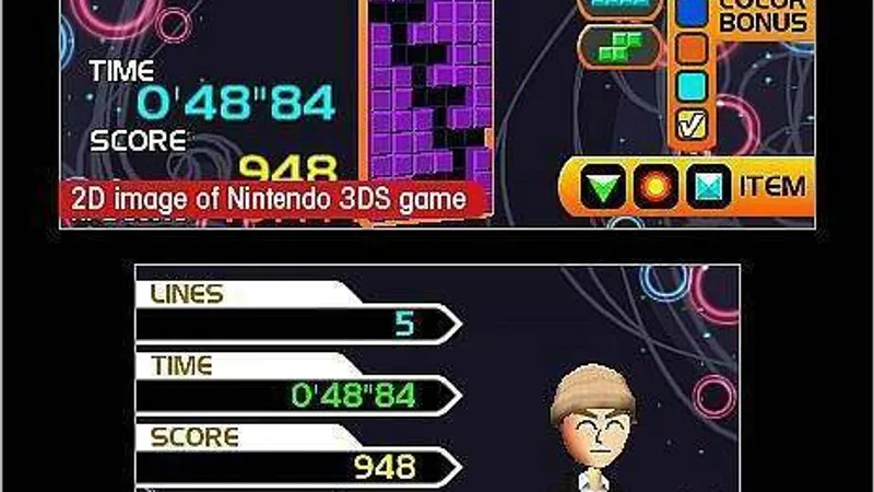 Tetris 3DS informace a obrázky