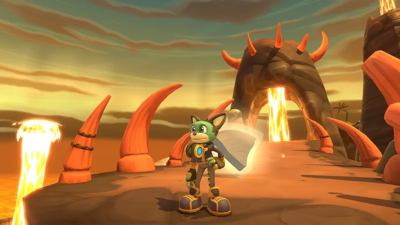 Oznámena plošinovka Scratch The Cat