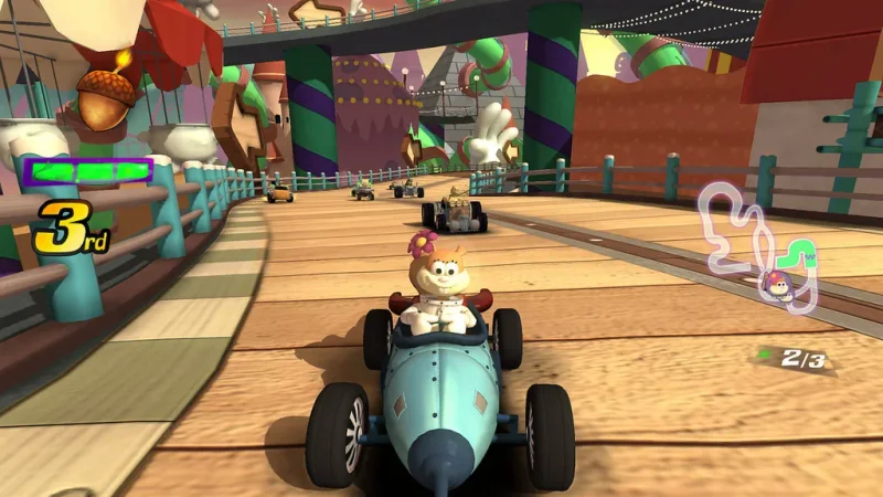 Oznámena závodní arkáda Nickelodeon Kart Racers