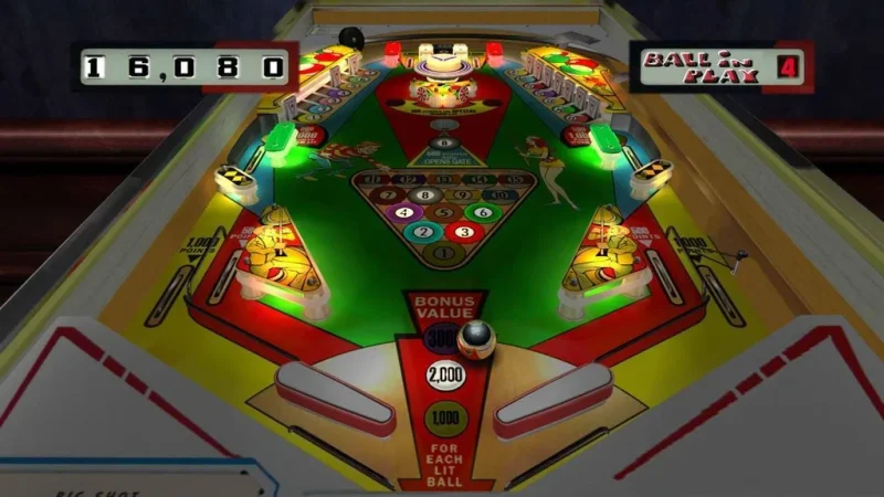 Záběry z PS4 verze hry Pinball Arcade