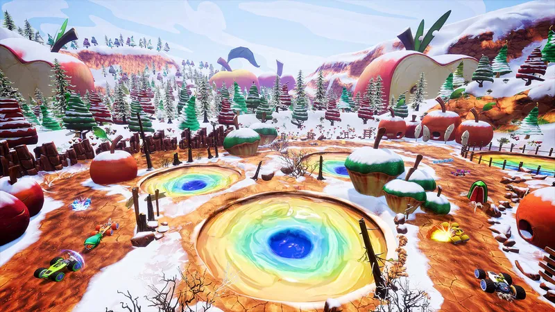 Oznámena závodní arkáda All-Star Fruit Racing pro konzole