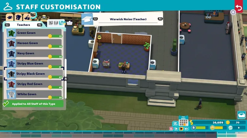 Hra Two Point Campus má datum vydání, do prodeje se dostane v polovině května