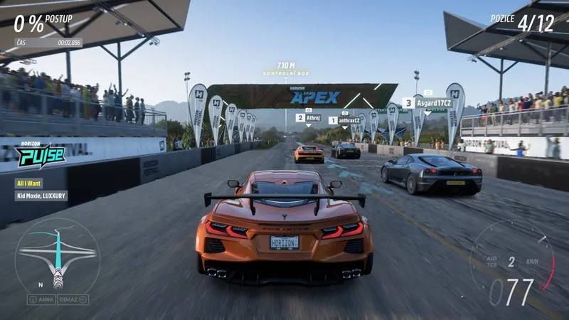 Pro hraní Forza Horizon 5 na PS5 bude potřeba Microsoft účet