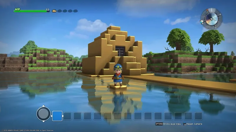 Záběry ze Switch verze Dragon Quest Builders
