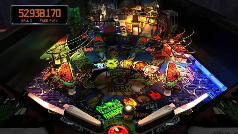 Záběry z PS4 verze hry Pinball Arcade