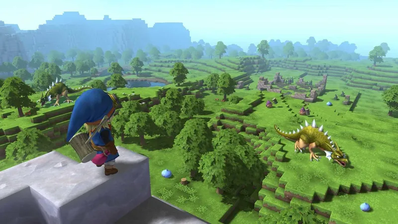 Záběry ze Switch verze Dragon Quest Builders