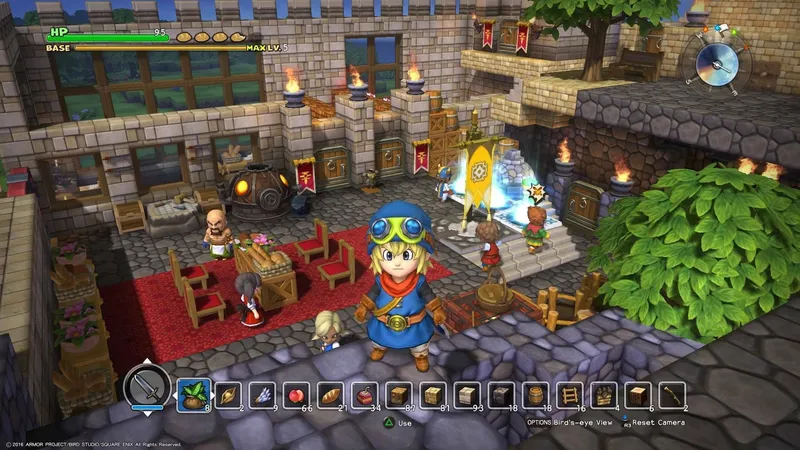 Záběry ze Switch verze Dragon Quest Builders