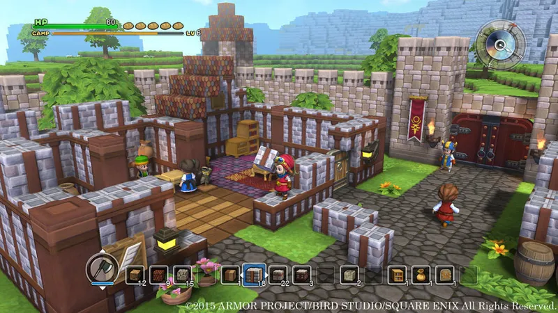Záběry ze Switch verze Dragon Quest Builders