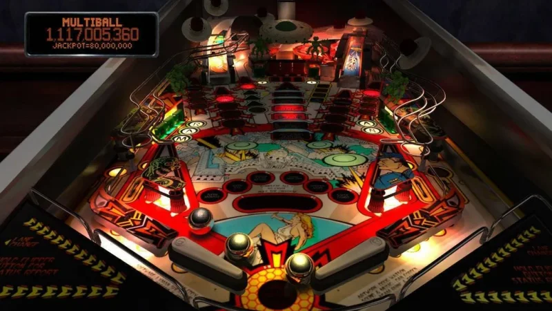 Záběry z PS4 verze hry Pinball Arcade
