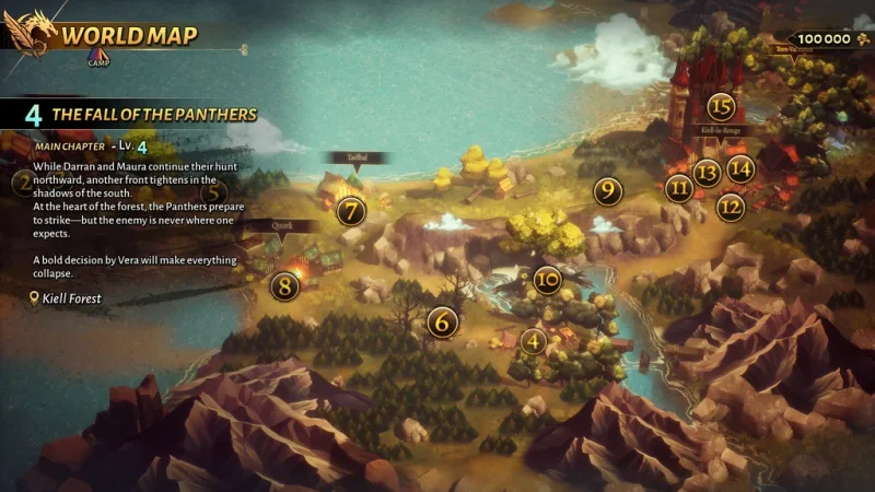 Oznámena taktická tahová RPG hra Calame