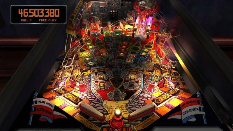 Záběry z PS4 verze hry Pinball Arcade