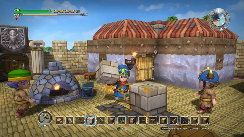 Záběry ze Switch verze Dragon Quest Builders