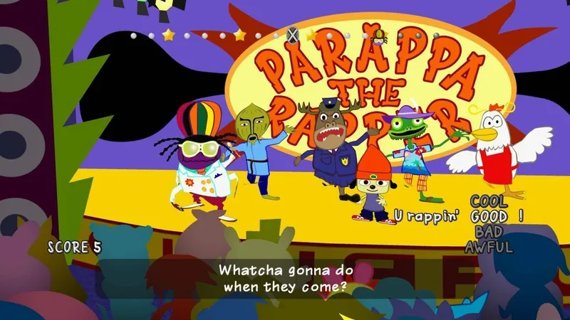 Podívejte se na 30 minut z nedávno vydané hry PaRappa The Rapper Remastered