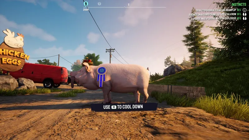 Hra Goat Simulator 3 dostane v listopadu post-apokalyptické rozšíření Baadlands: Furry Road 