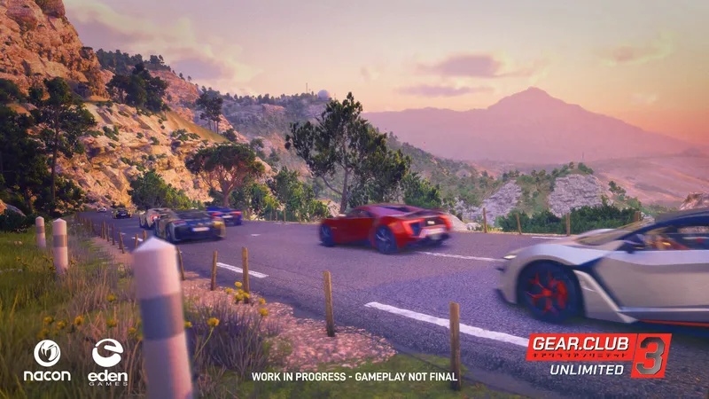 Gear.Club Unlimited 3 vyjde v únoru pro Nintendo Switch 2, na další platformy se dostane později