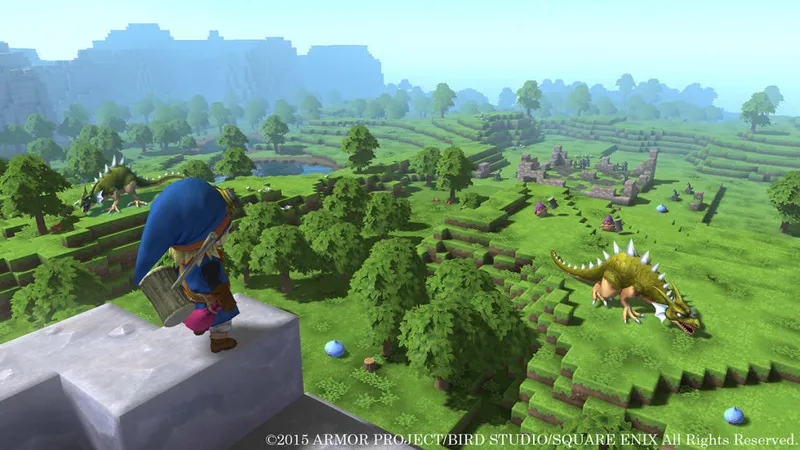 Záběry ze Switch verze Dragon Quest Builders