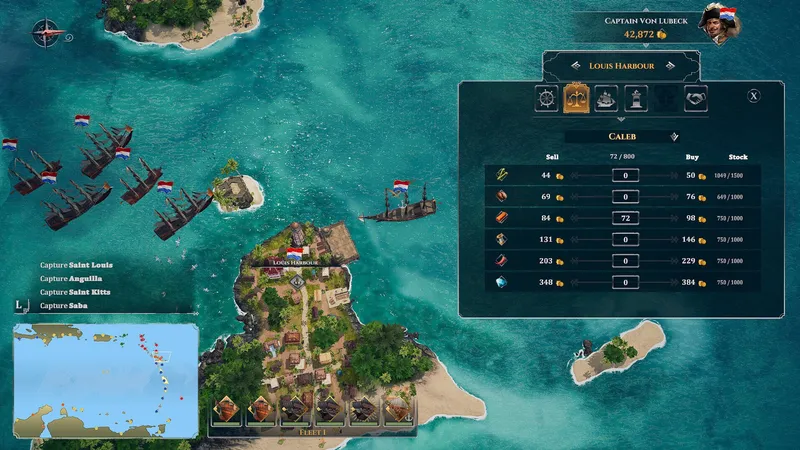 Oznámena pirátská strategická hra Corsairs: Battle of the Caribbean pro PC a konzole