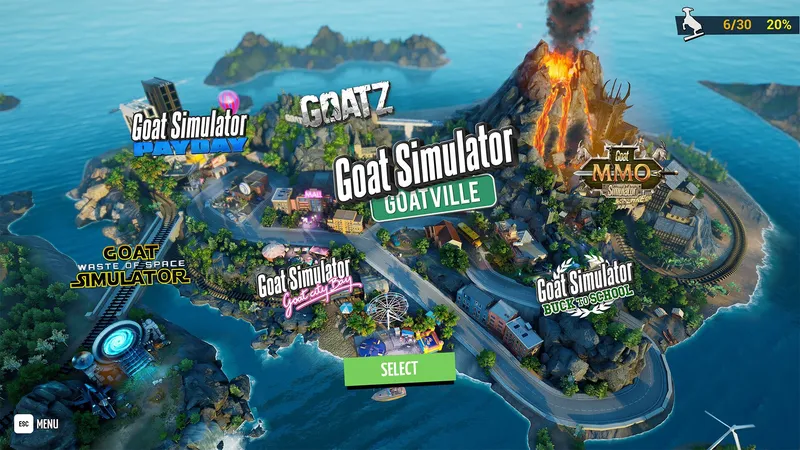  Goat Simulator Remastered vyjde začátkem listopadu