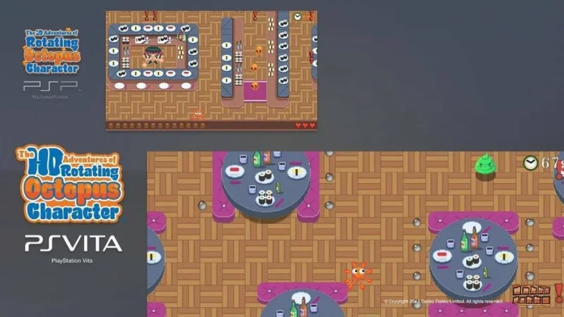 Zítra vyjde na PSV hra The HD Adventures of Rotating Octopus Character