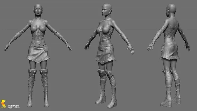 Hlavní hrdinka zrušené hry Kameo 2 na artech