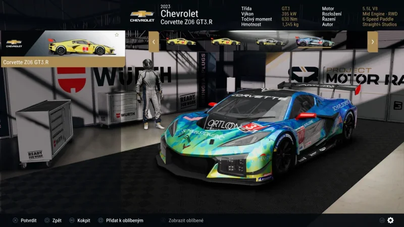 Realistický závodní simulátor Project Motor Racing vyjde koncem listopadu, bude mít české titulky