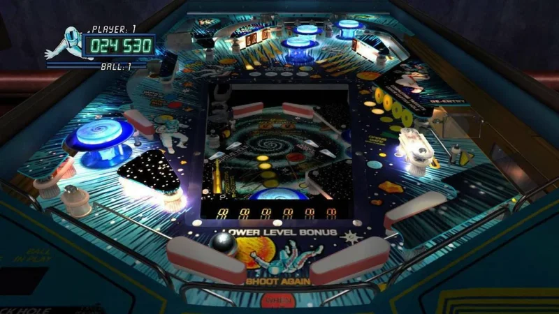 Záběry z PS4 verze hry Pinball Arcade
