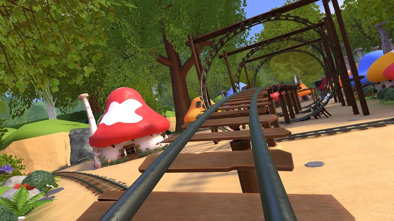 Na PlayStation VR2 dostala hra Epic Roller Coasters rozšíření The Smurfs