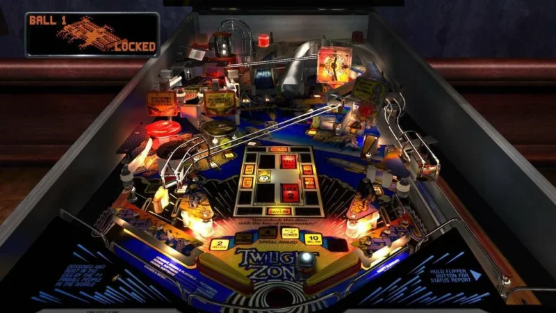 Záběry z PS4 verze hry Pinball Arcade