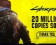 Prodalo se 20 milionů kopií hry Cyberpunk 2077