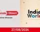 V úterý proběhnou prezentace  Indie World Showcase a Nintendo Direct: Partner Showcase
