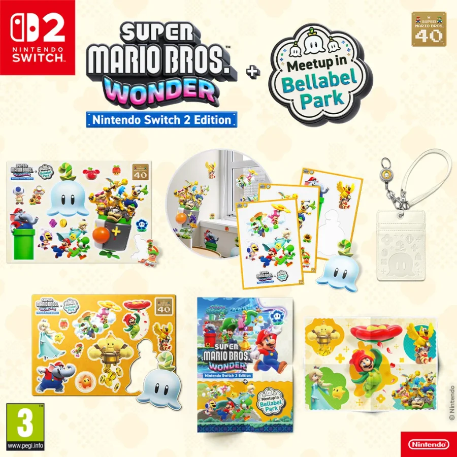 Ceny - Menší soutěž s hrou Super Mario Bros. Wonder + Meetup in Bellabel Park